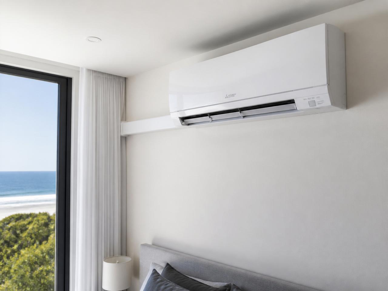 Ceiling cassette air conditioning unit in a modern UK office